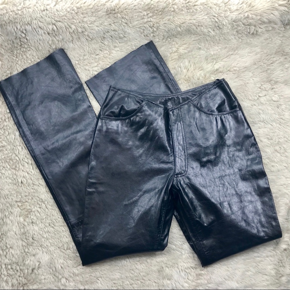 Black Leather Pants